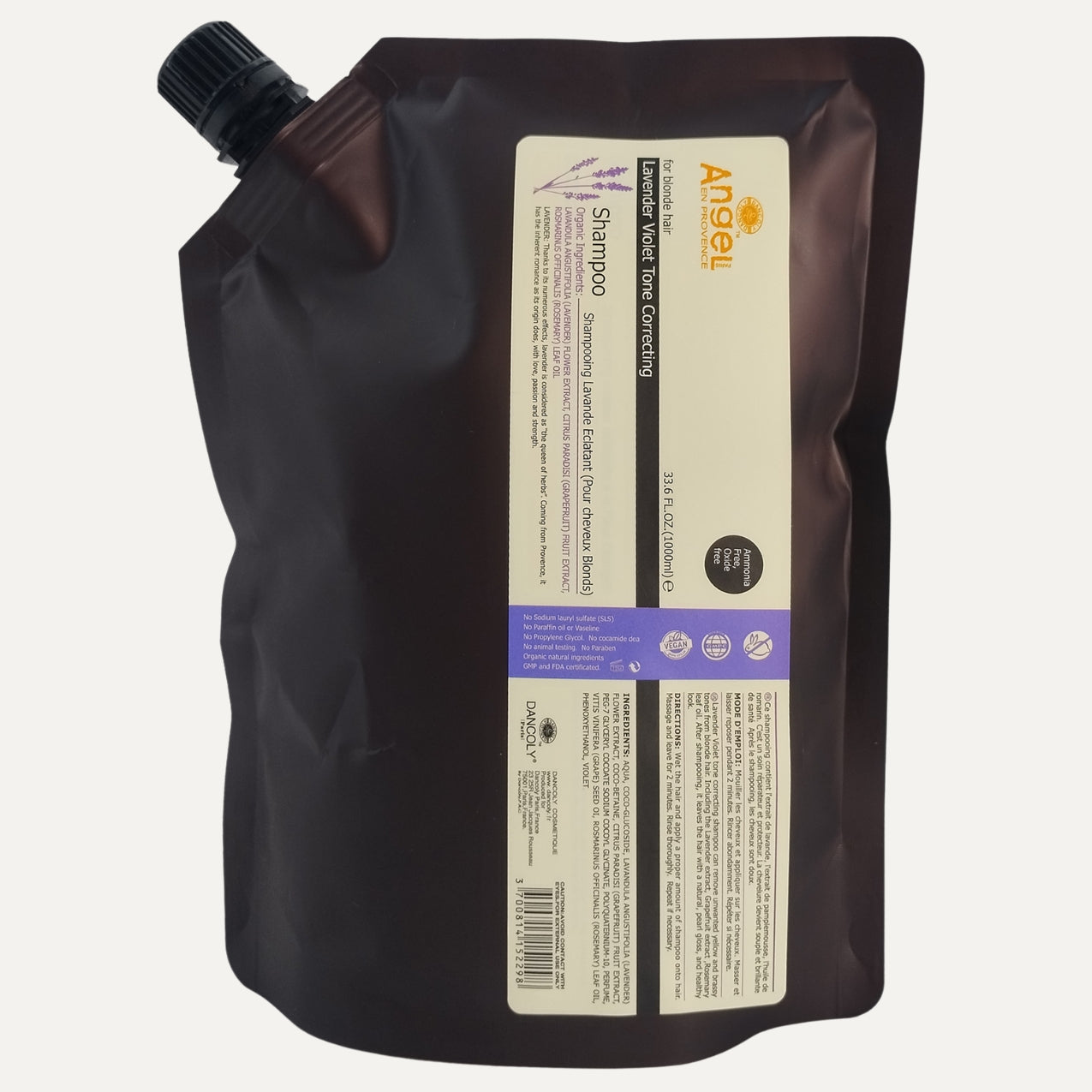 Angel En Provence Lavender Violet Tone Correcting Shampoo Refill 1000ml